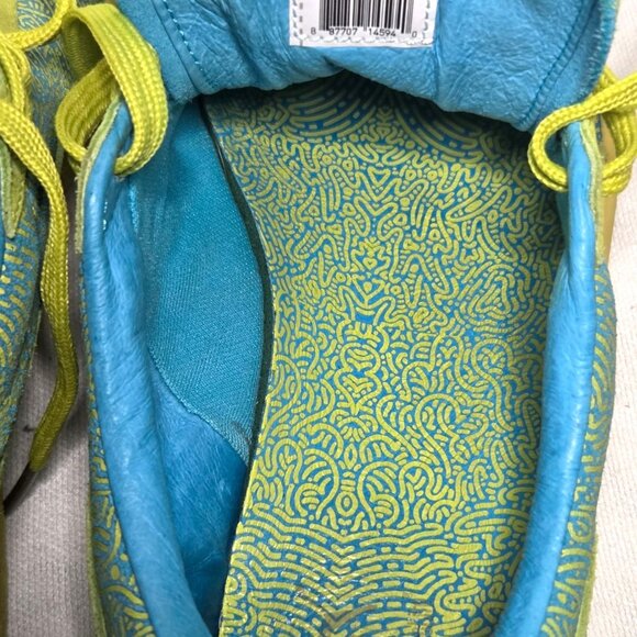 Puma x Solange Suede Classic Lines Yellow Sulphur Spring Blue Low Top Sneakers 9 - Picture 9 of 9